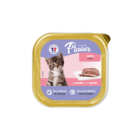 Plaisir מעדן לגור חתולים בטעם סלמון